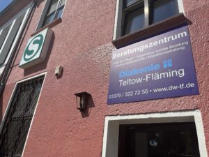 Eingangsbereich des Beratungszentrums in Mahlow